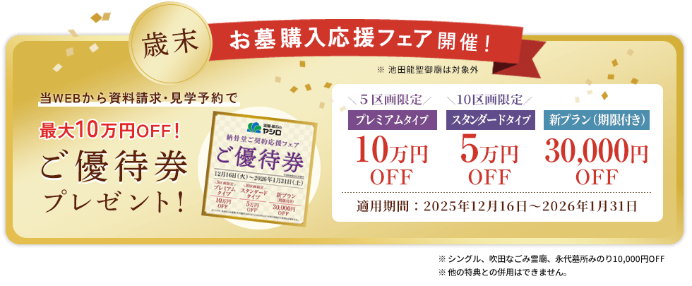 優待券プレゼント