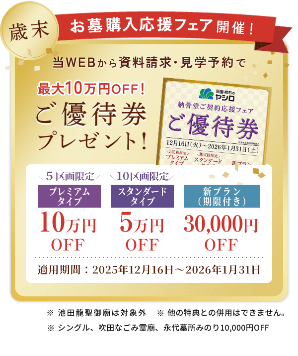 優待券プレゼント