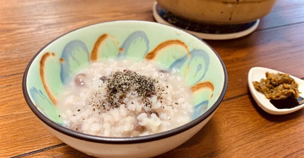 おはぎと食べる「小豆粥」レシピ
