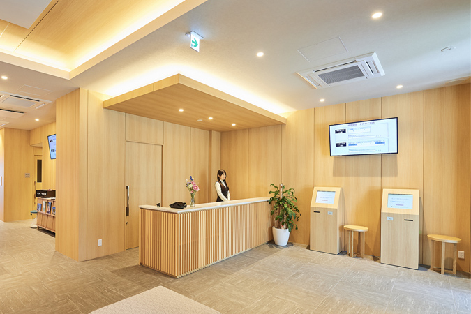 ビル型納骨堂の受付のイメージ