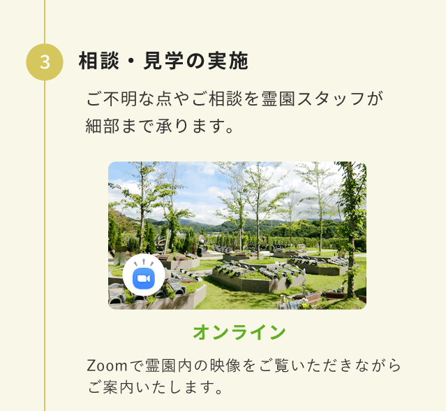 相談・見学の実施