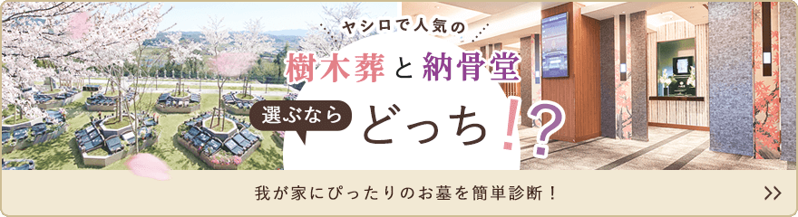 樹木葬と納骨堂 選ぶならどっち？