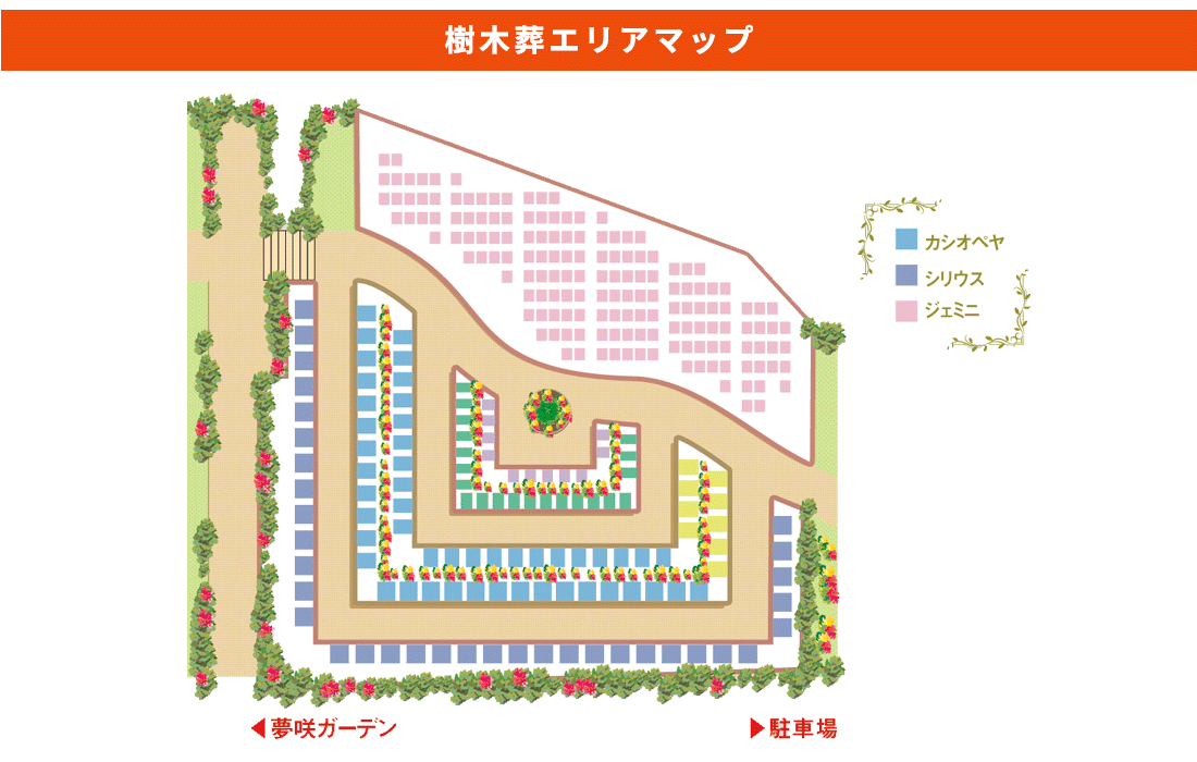 新区画　樹木葬マップ