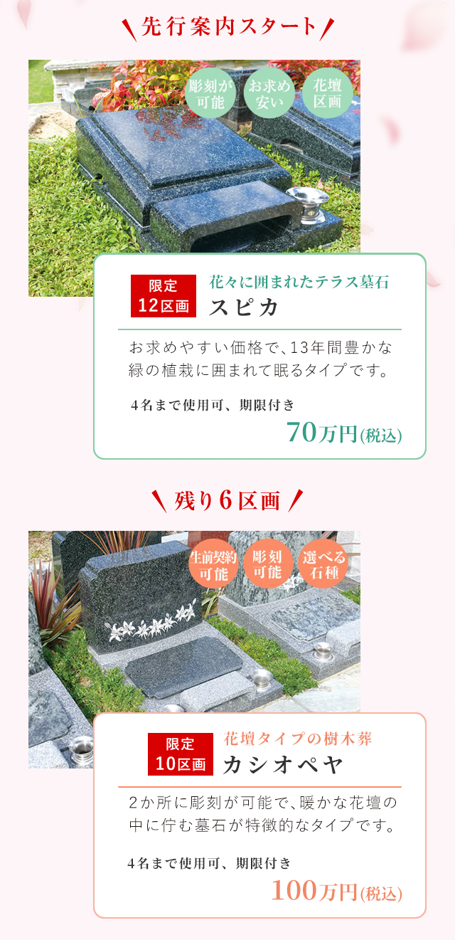 ガーデニング専用区画